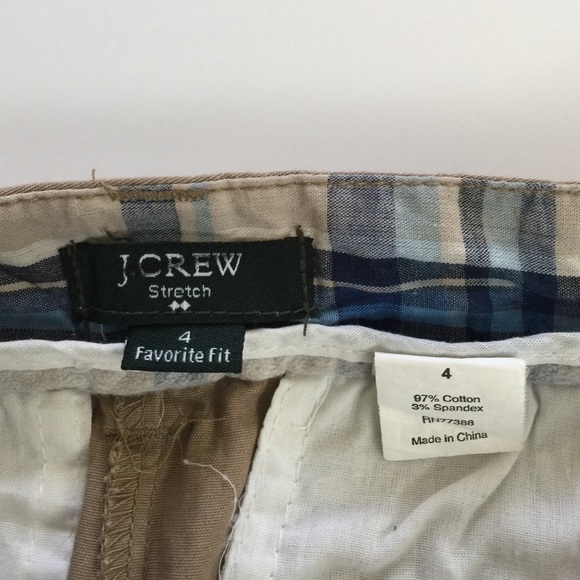 J. Crew  Stretch Favorite Fit Shorts, size 4 - Picture 3 of 4